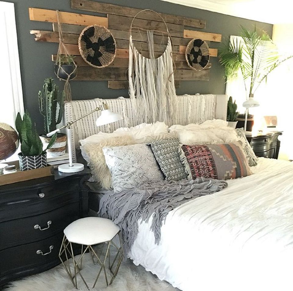 Boho bedroom design