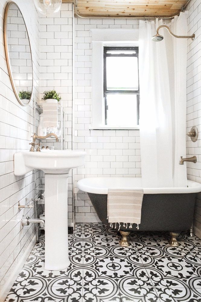 Bathroom Floor Tile Ideas, Black And White Bathroom Tiles Ideas