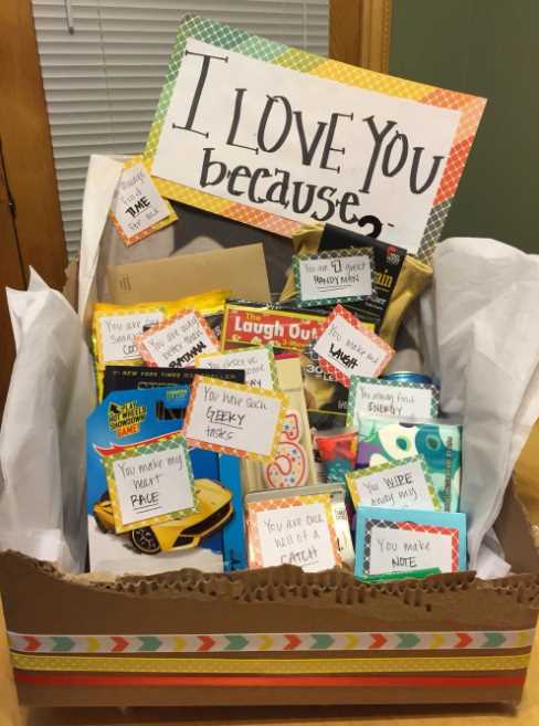 box gift ideas for boyfriend
