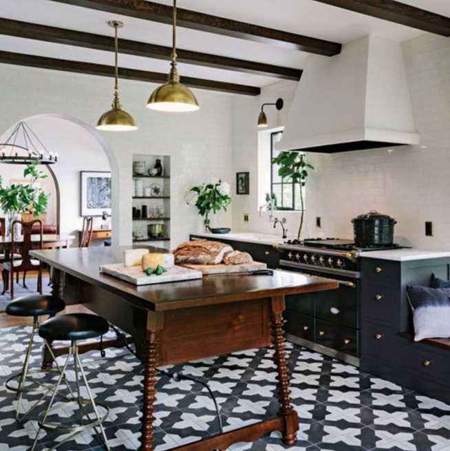 50 Unique Kitchen Flooring Ideas For A, Pattern Tile Floor Kitchen